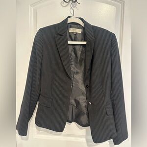 Black & White Pinstripe Blazer